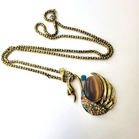 Swan Pendant Necklace - Picture 2 of 7